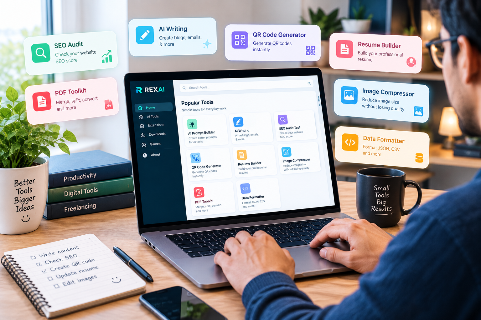 Useful AI Tools Are Changing the Way We Work Online | RexAi All Tools Explaination - image 2
