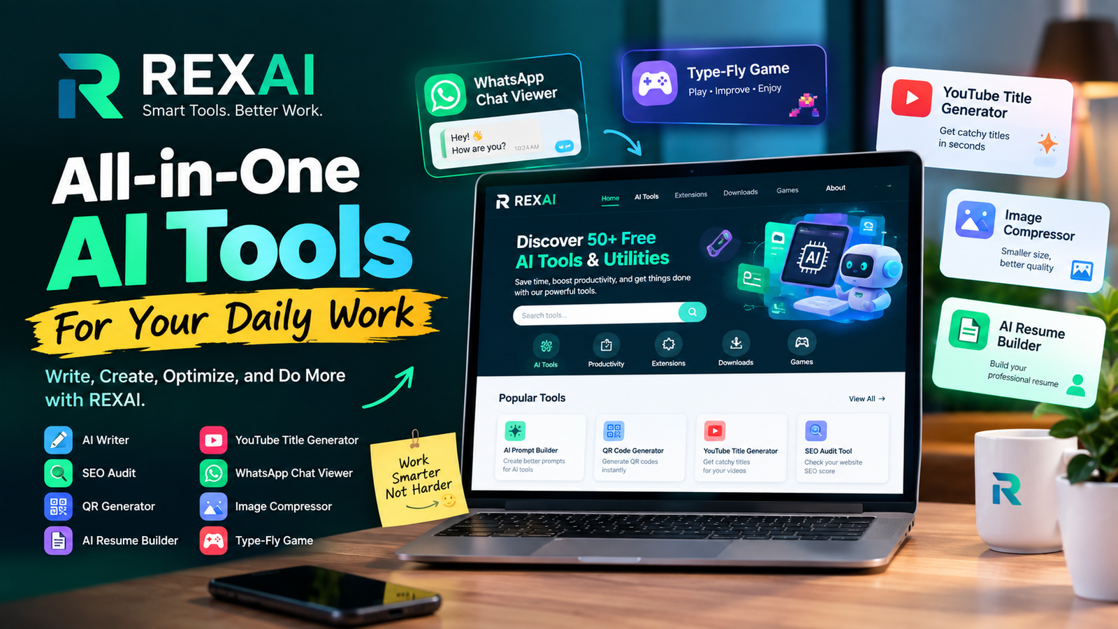 Useful AI Tools Are Changing the Way We Work Online | RexAi All Tools Explaination - image 1
